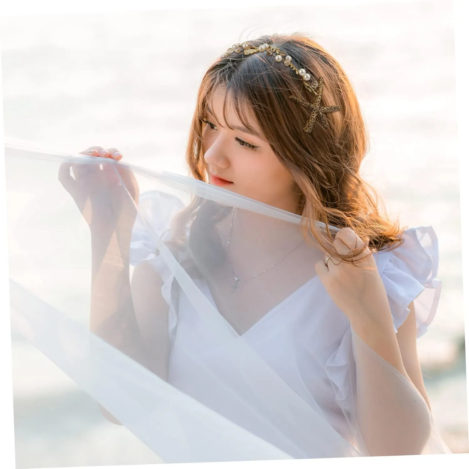 Elegant Vintage Pearl Headband Retro Hair Accessory for Women Wedding Party