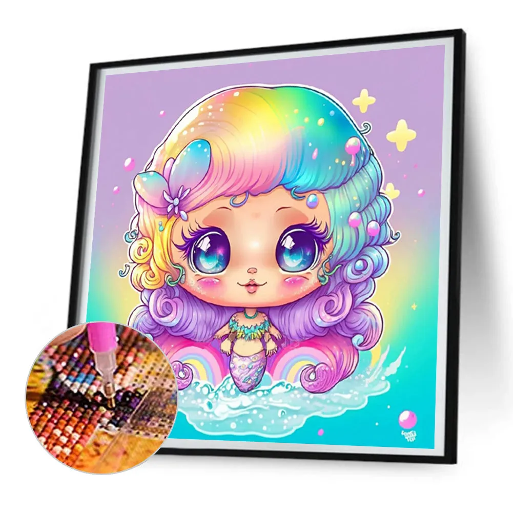 Elf Mermaid - Full Round Drill Diamond Painting 30*30CM
