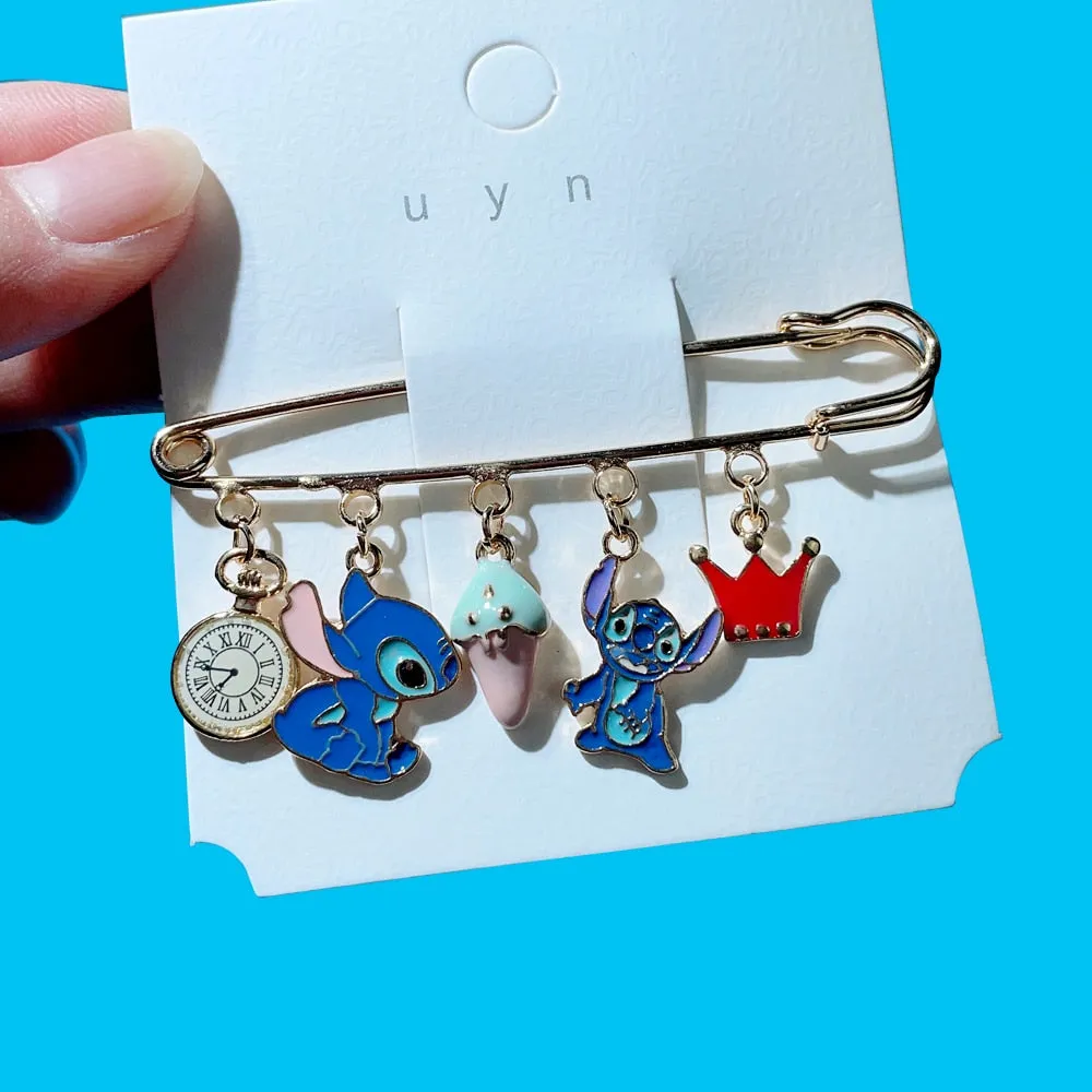 enamel Cartoon Animal Pin Small Fashion Animi Style Jewelry Brooch