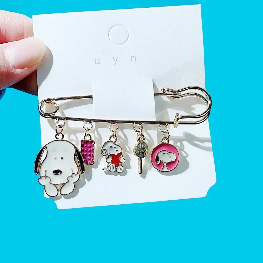 enamel Cartoon Animal Pin Small Fashion Animi Style Jewelry Brooch