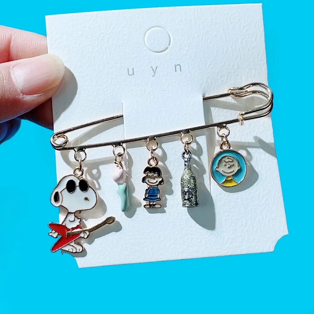 enamel Cartoon Animal Pin Small Fashion Animi Style Jewelry Brooch