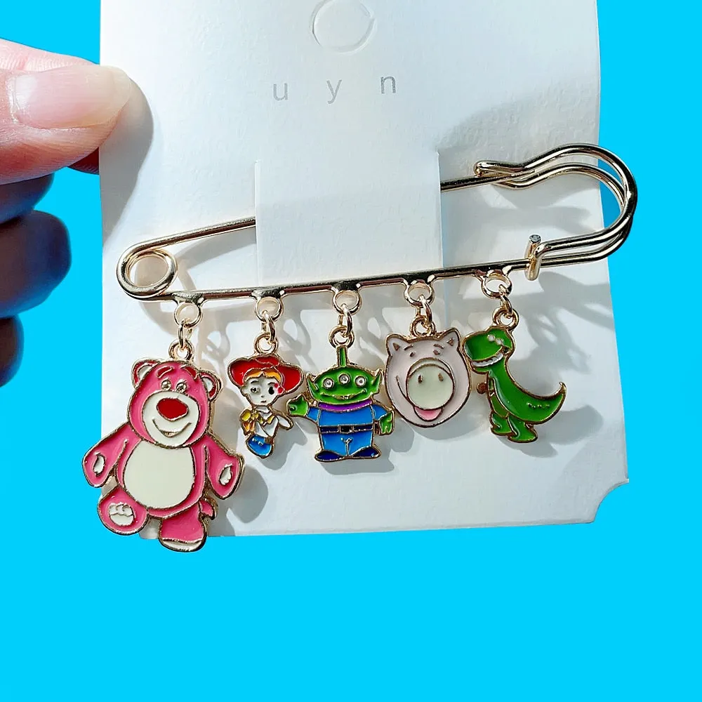 enamel Cartoon Animal Pin Small Fashion Animi Style Jewelry Brooch