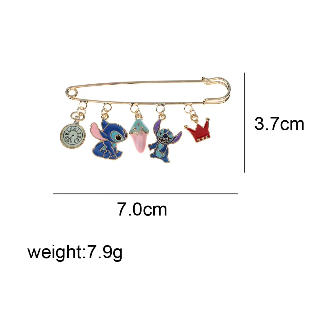 enamel Cartoon Animal Pin Small Fashion Animi Style Jewelry Brooch