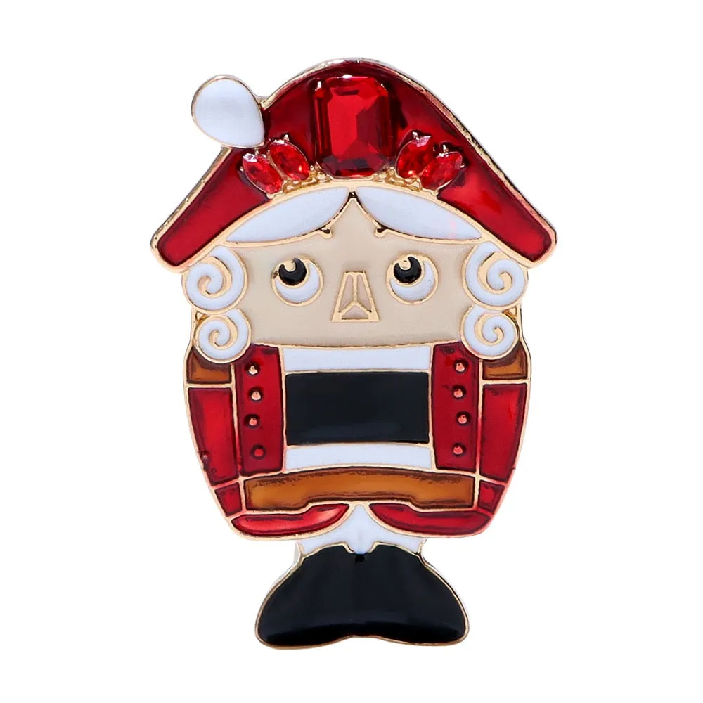 Enamel Cartoon Count Brooch Cute Figure Style Winter Fashion Accessories Women