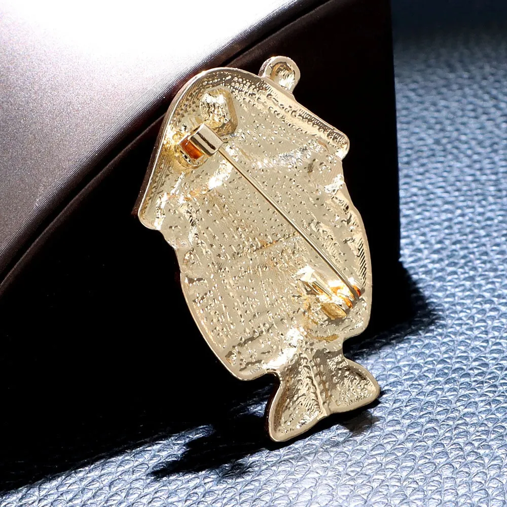 Enamel Cartoon Count Brooch Cute Figure Style Winter Fashion Accessories Women