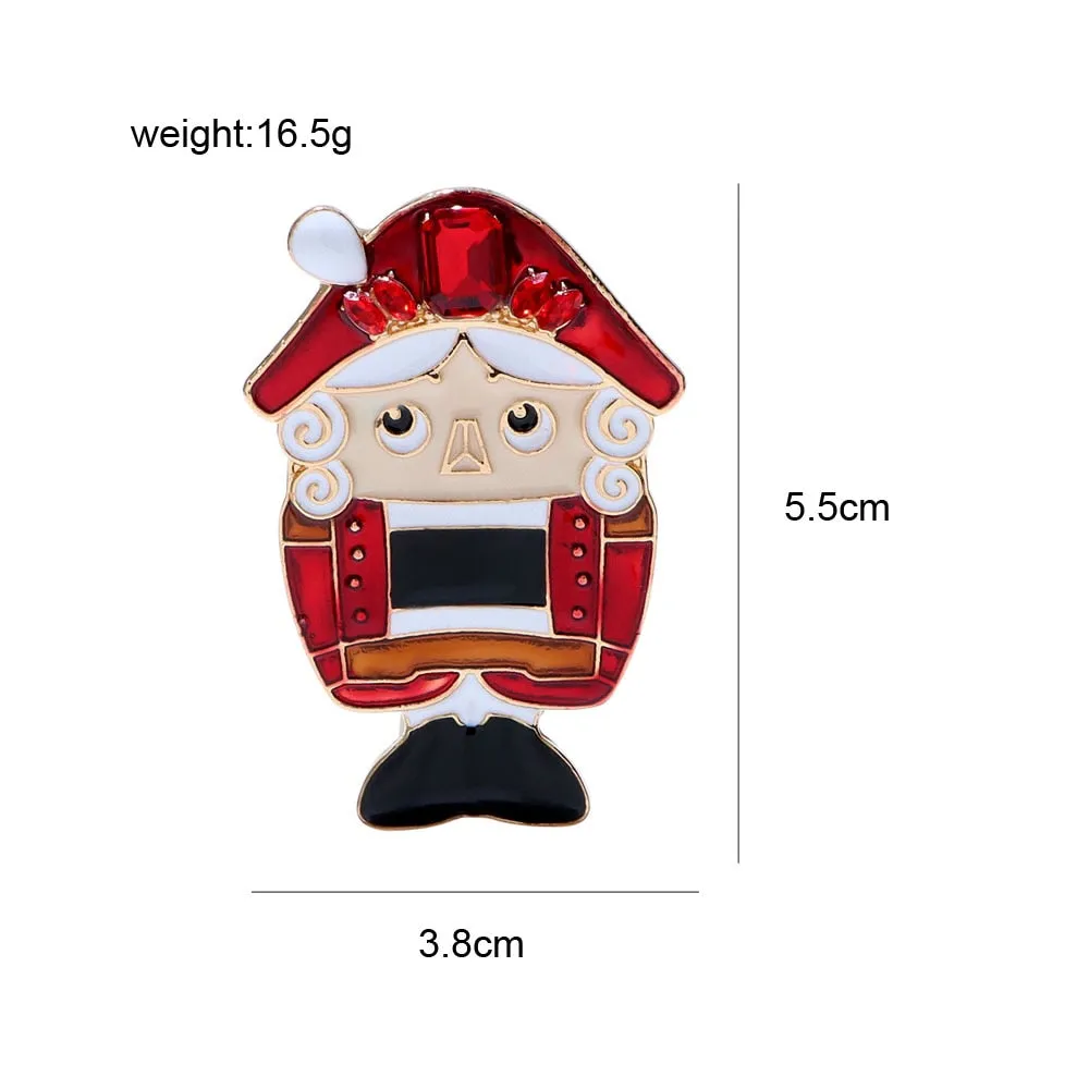 Enamel Cartoon Count Brooch Cute Figure Style Winter Fashion Accessories Women