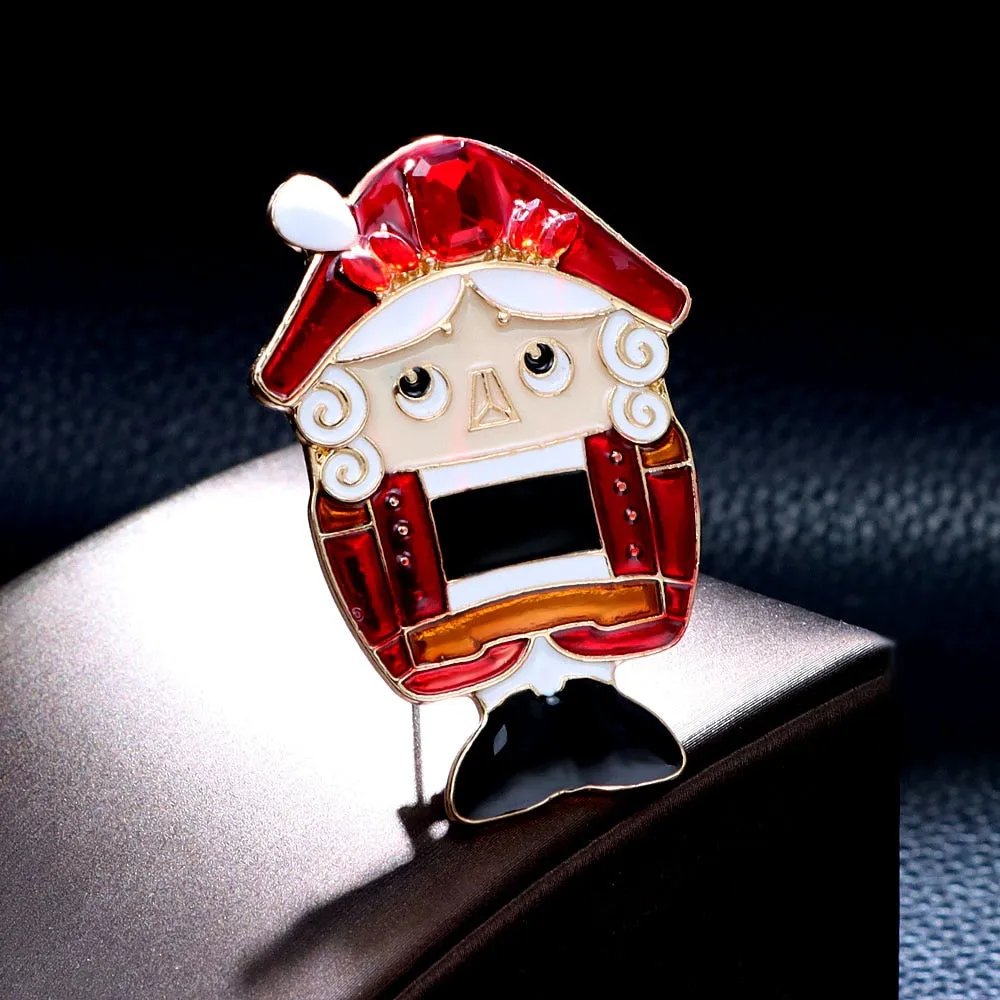 Enamel Cartoon Count Brooch Cute Figure Style Winter Fashion Accessories Women