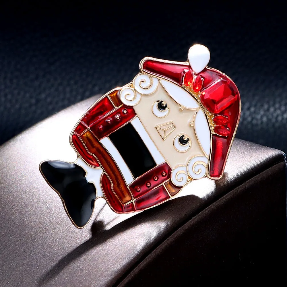 Enamel Cartoon Count Brooch Cute Figure Style Winter Fashion Accessories Women