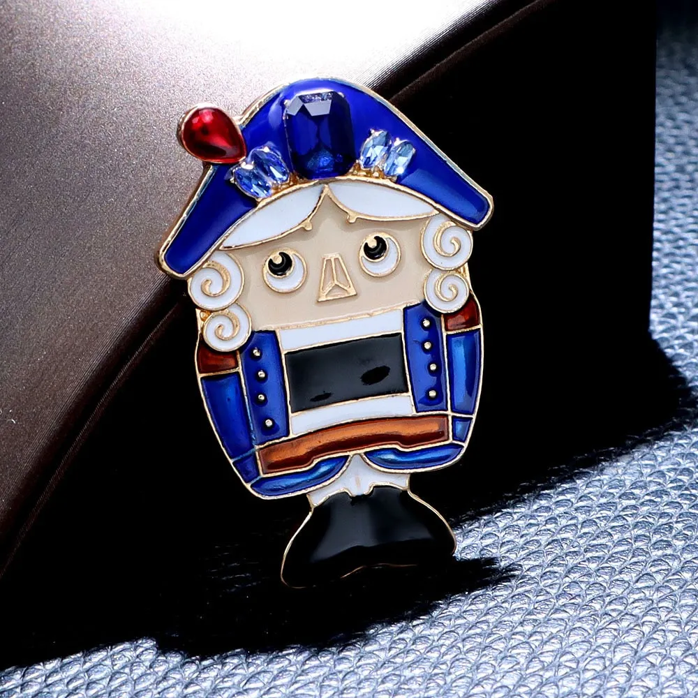 Enamel Cartoon Count Brooch Cute Figure Style Winter Fashion Accessories Women