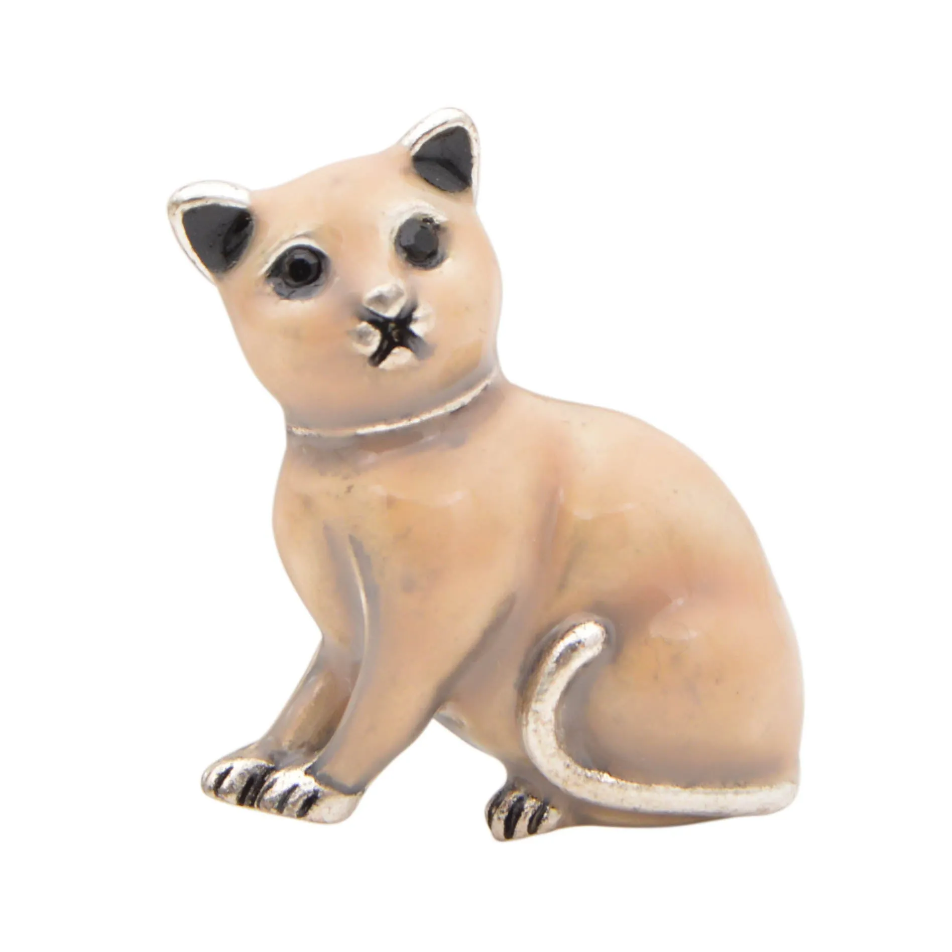 Enamel Cat Brooches for Women Small Kitty Pins Kids Jewelry