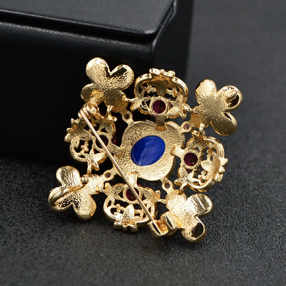 Enamel Cross Brooches For Women