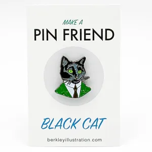 Enamel Pin - Black Cat