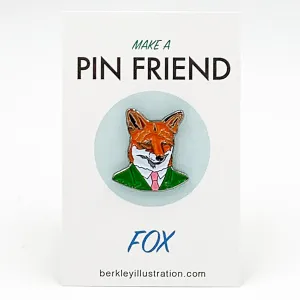 Enamel Pin - Fox Gentleman