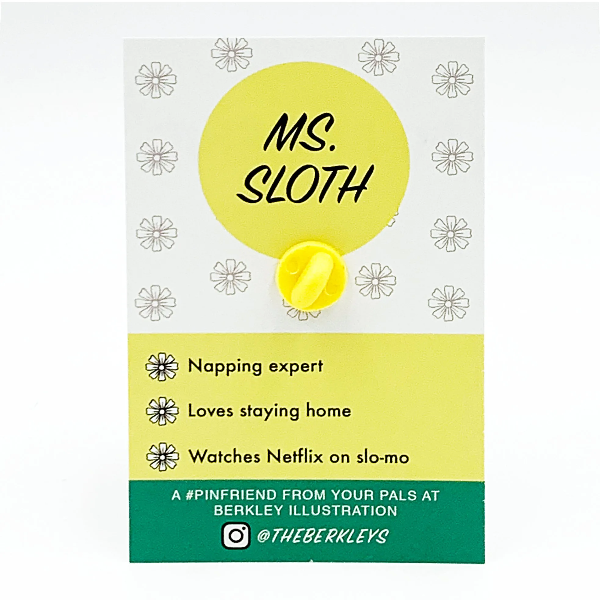 Enamel Pin - Lady Sloth