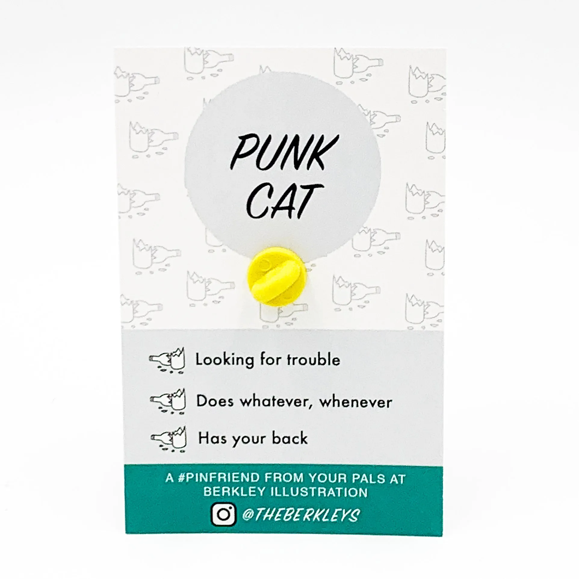 Enamel Pin - Punk Cat
