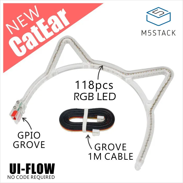 [EOL] Cat Ears RGB LED Acrylic Headbands with Integrated Driver
