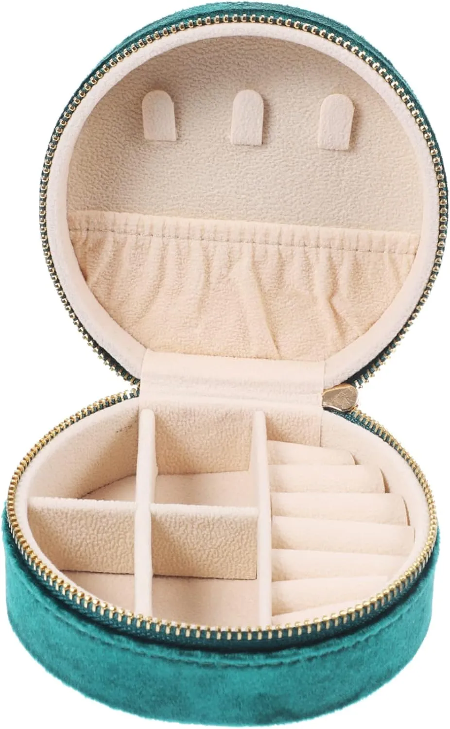 ERINGOGO Travel Jewelry Organizer Ring Box Case Earring Necklace Holder Compact Ring Jewelry Box