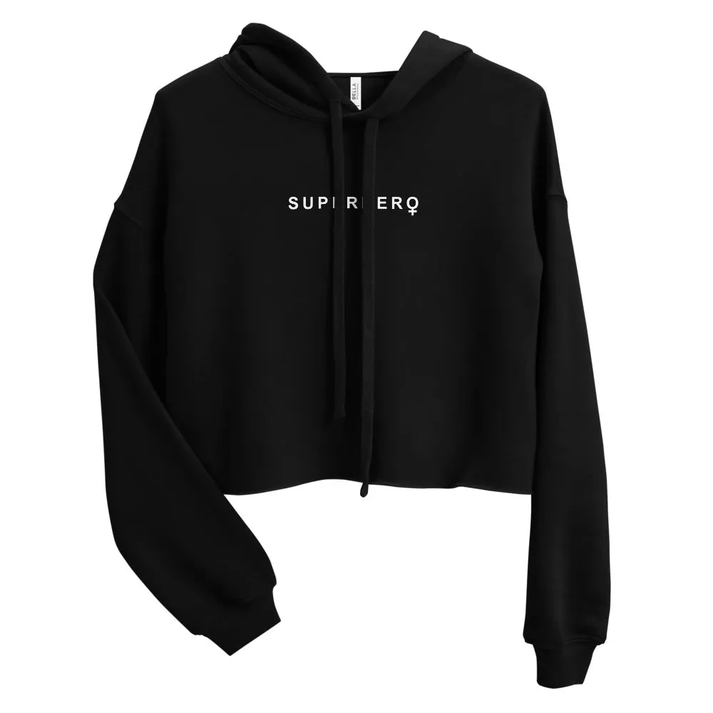 EVERYDAY FLEECE, COZY CHIC CROPPED HOODIE -  SUPERHERO (SHERO)