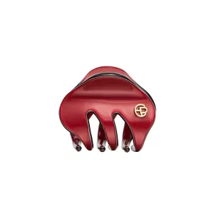 EVITA PERONI Classic Small Resin Hair Clips, Pearlescent Wine Red, 1.1 x 1.18 x 1.49 inches, 1 Count, for Women Teenage Girls