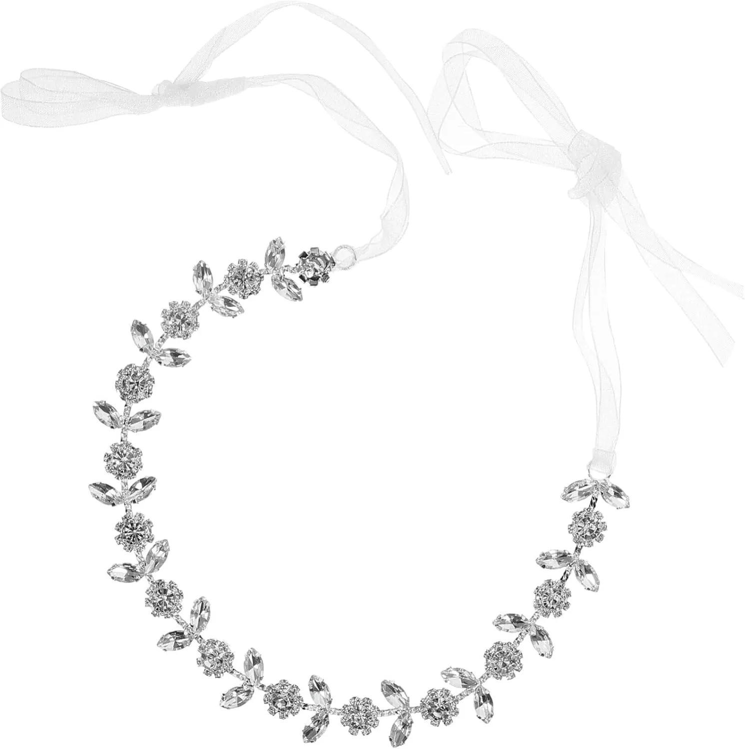 EXCEART Girls Hair Accessories Wedding Hair Accessories Girl Hair Accessories Bridal Hair Accessories Girls Hair Ties Bridal Headpiece for Weddings Headband Bridesmaid Alloy Crystal