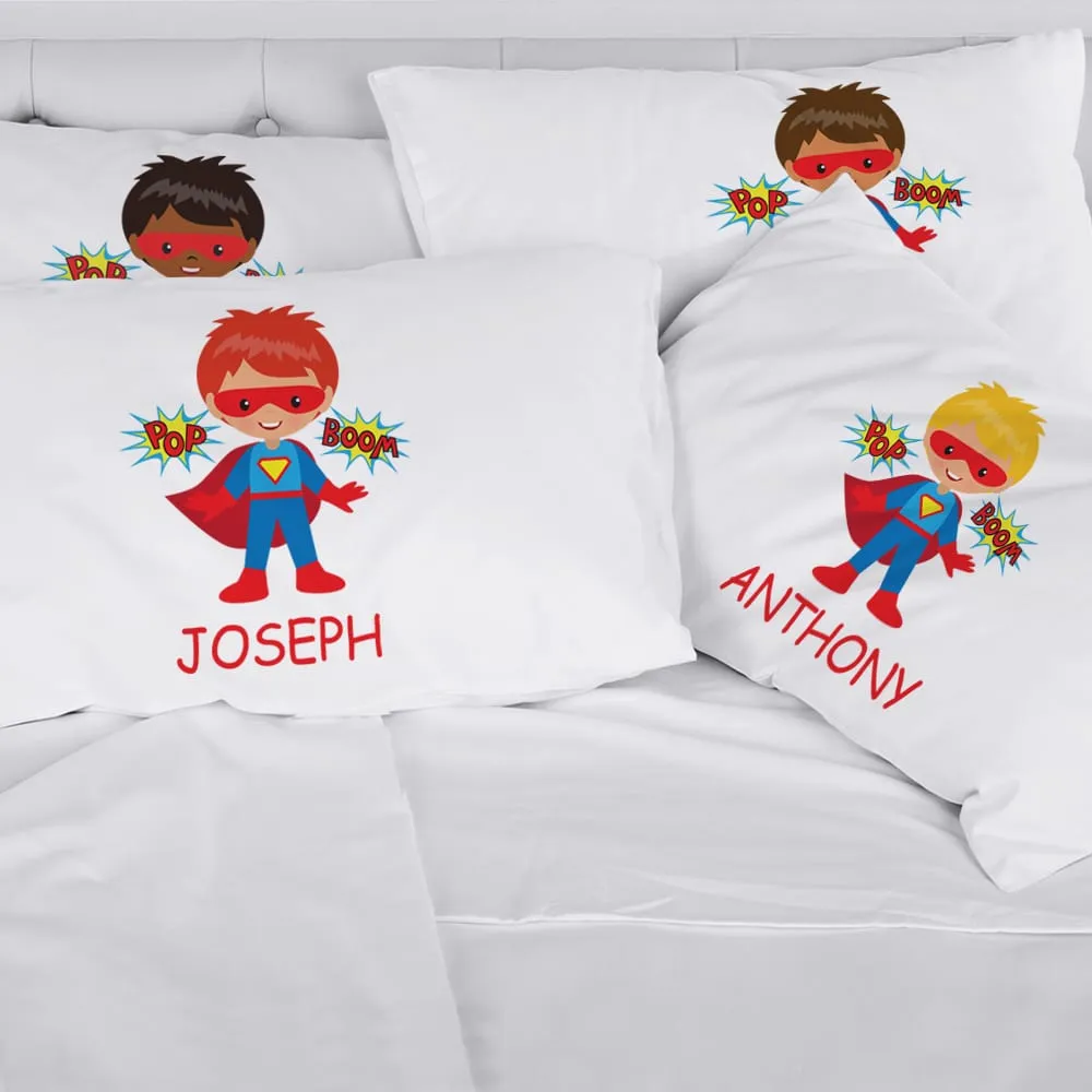 Exclusive Sale | Personalized Kids Character Super Hero Sleeping Pillowcase