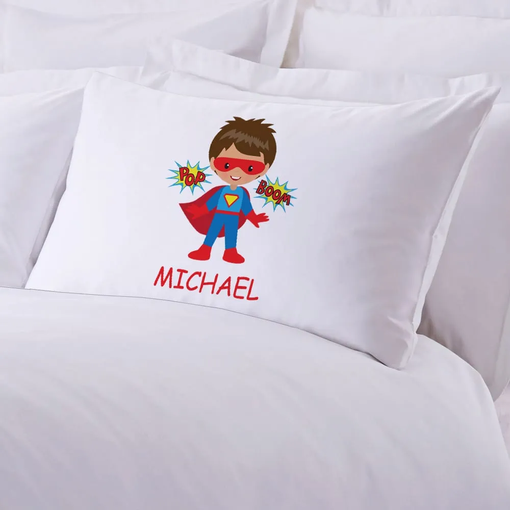 Exclusive Sale | Personalized Kids Character Super Hero Sleeping Pillowcase