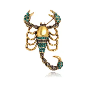 Exquisite Creative Design Scorpion Brooch Vintage Animal Alloy Pin Brooches Men Women