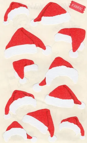 Fabric Santa Hats