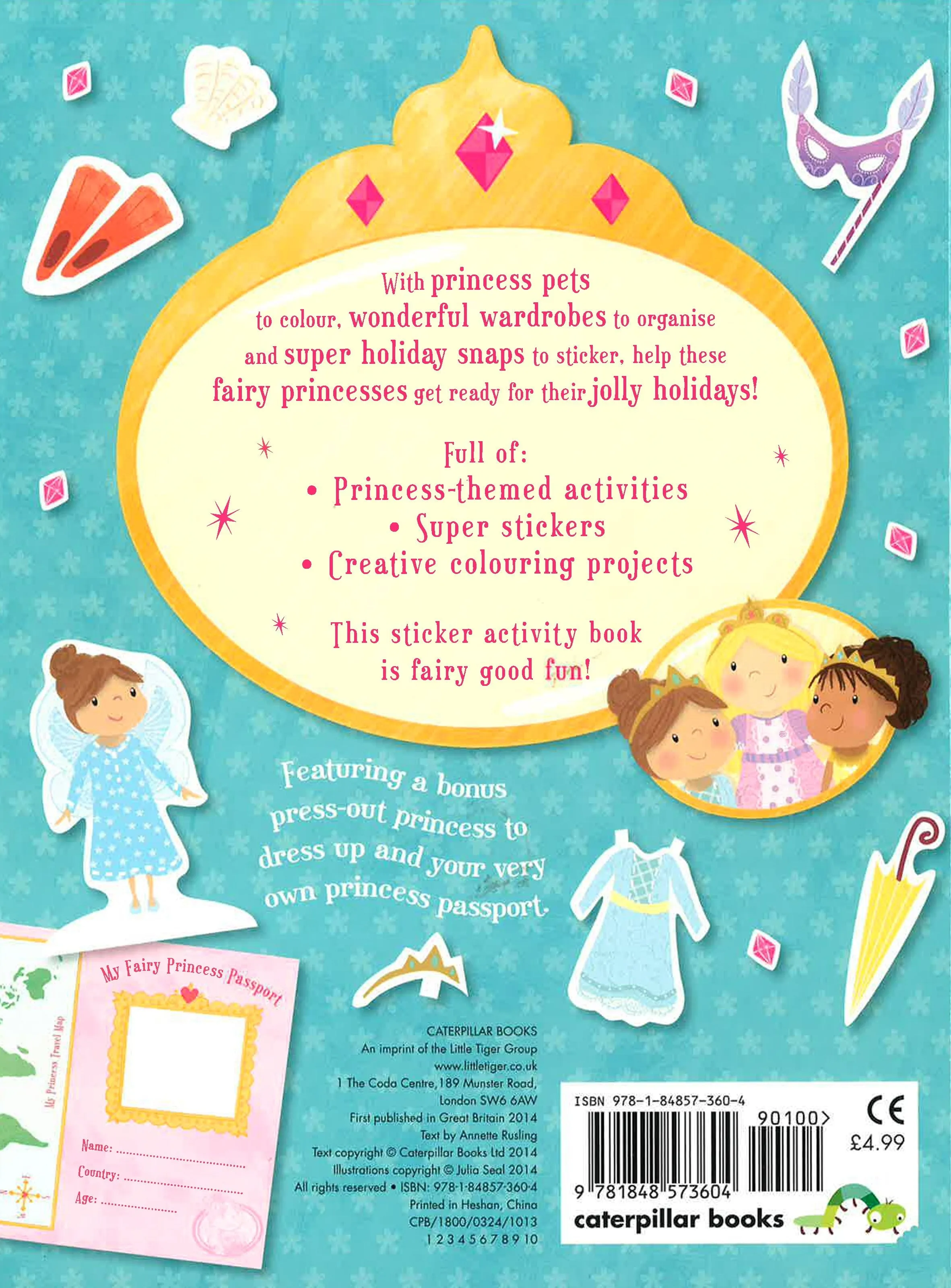 Fairy Princess Holiday Sticker Activities