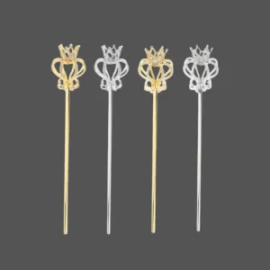 Fairy Wands - Princess Scepters in Silver and Gold - Costume Prop - Mis Quince Decoration
