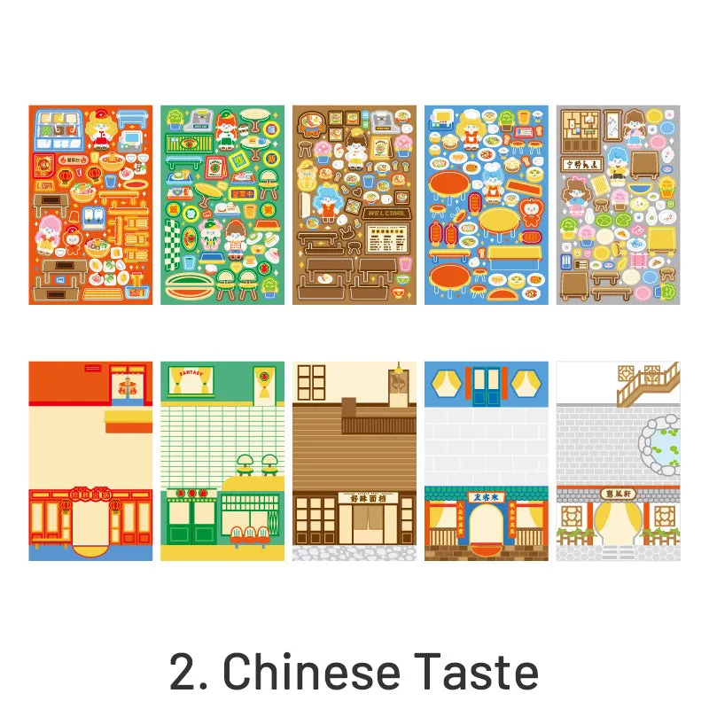 Fantasy Gourmet Cartoon Character Decorative Sticker