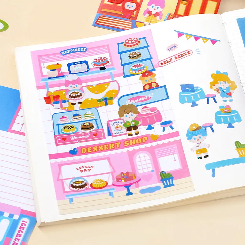 Fantasy Gourmet Cartoon Character Decorative Sticker
