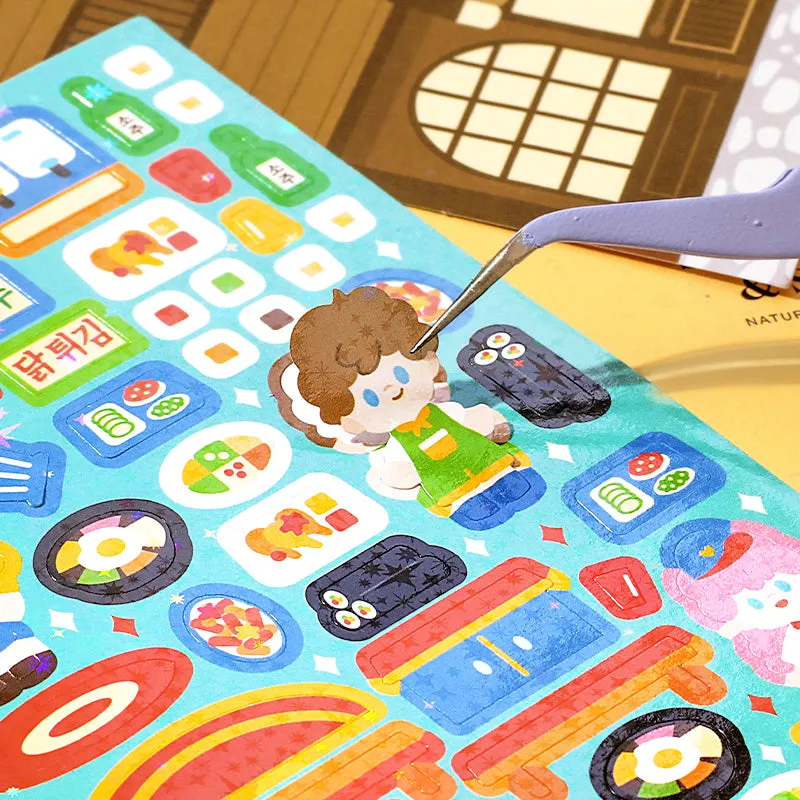 Fantasy Gourmet Cartoon Character Decorative Sticker