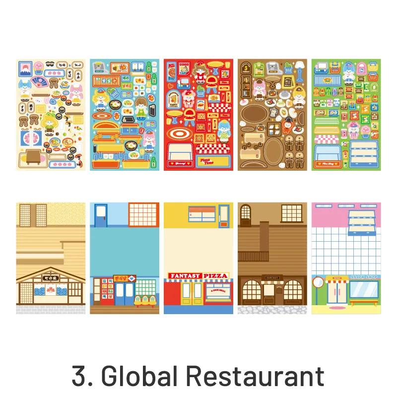 Fantasy Gourmet Cartoon Character Decorative Sticker