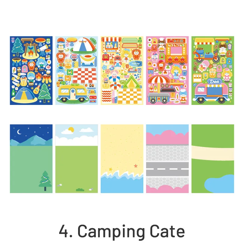Fantasy Gourmet Cartoon Character Decorative Sticker