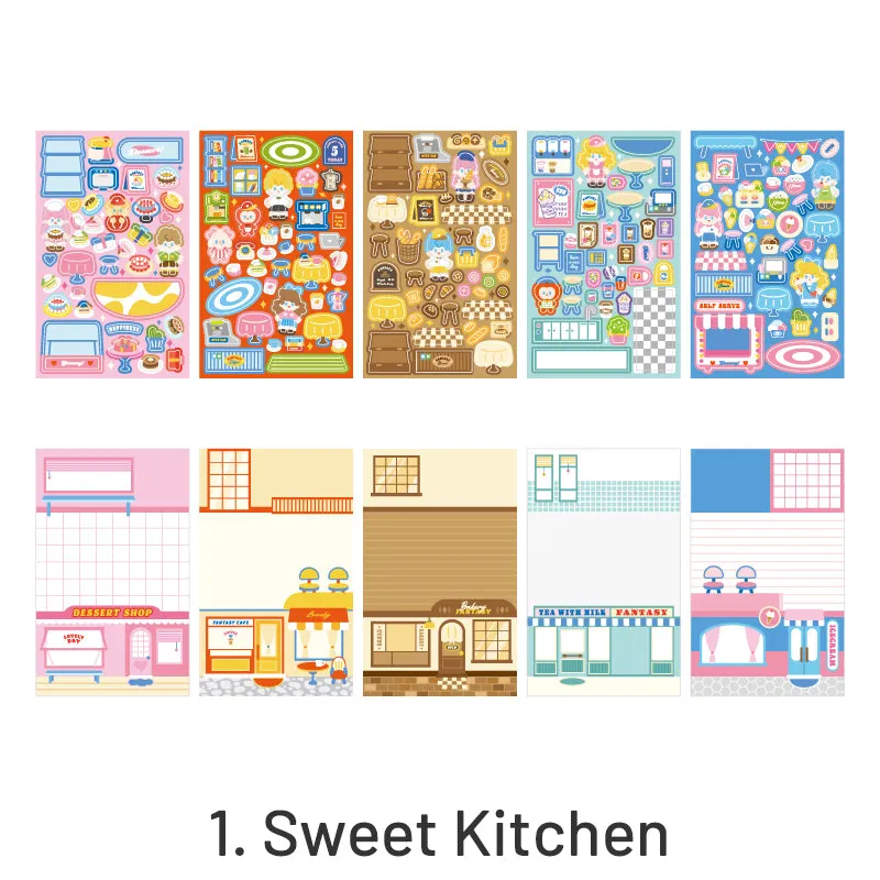 Fantasy Gourmet Cartoon Character Decorative Sticker