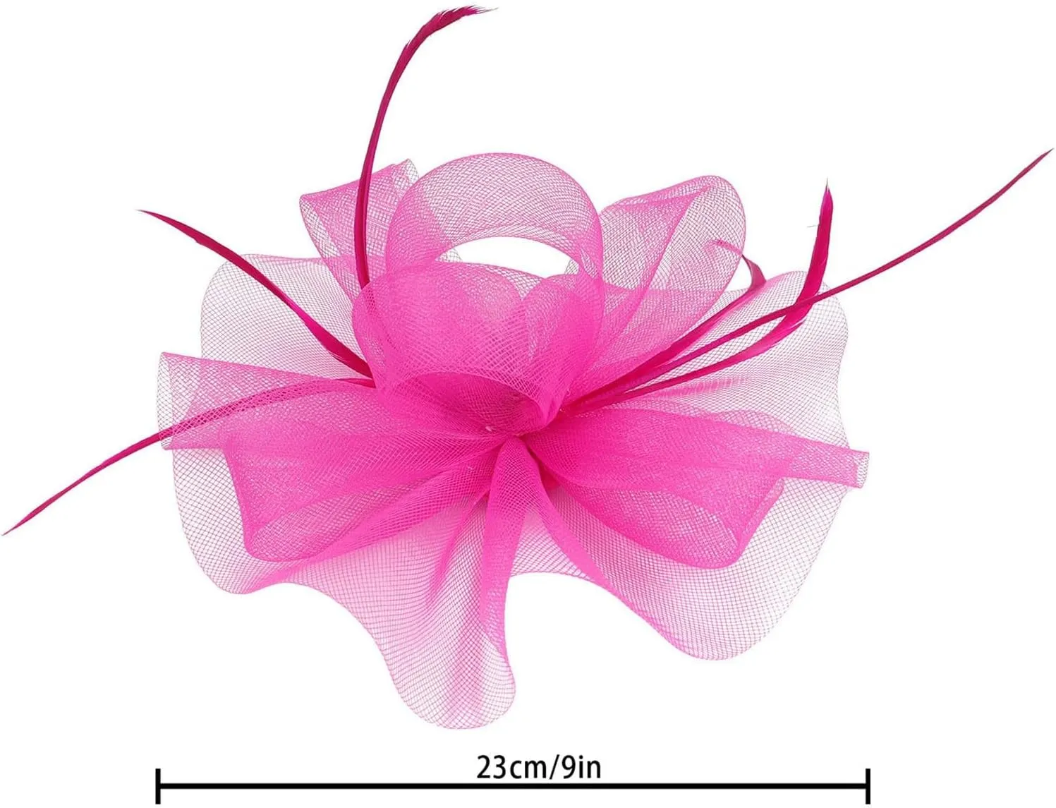 Fascinators Hat Cocktail Tea Party Headwear with Veil Headband Flower Mesh Hair Clip for Girls and Women Wedding Hat