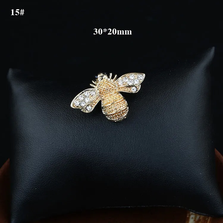 Fashion Color Bee Animal Brooch Accessories Pin Cute Insect Metal Collar Pin Brooches
