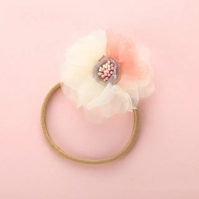 Fashion Floral  Newborn Baby Elastic Headband