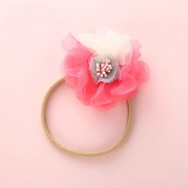 Fashion Floral  Newborn Baby Elastic Headband