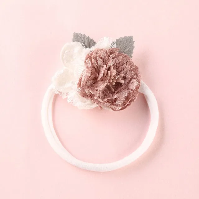 Fashion Floral  Newborn Baby Elastic Headband
