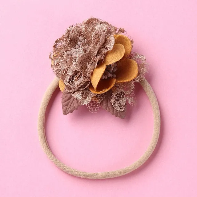 Fashion Floral  Newborn Baby Elastic Headband