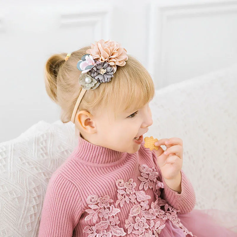 Fashion Floral  Newborn Baby Elastic Headband
