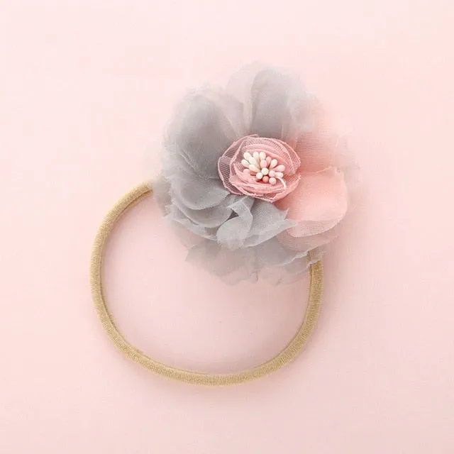 Fashion Floral  Newborn Baby Elastic Headband
