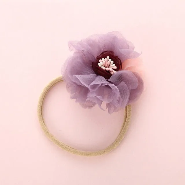 Fashion Floral  Newborn Baby Elastic Headband