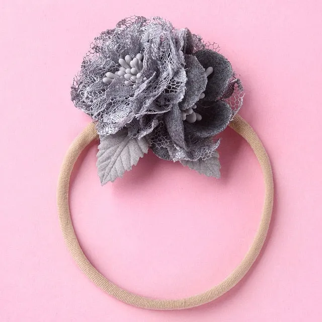 Fashion Floral  Newborn Baby Elastic Headband