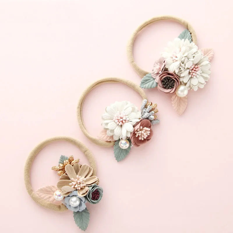 Fashion Floral  Newborn Baby Elastic Headband