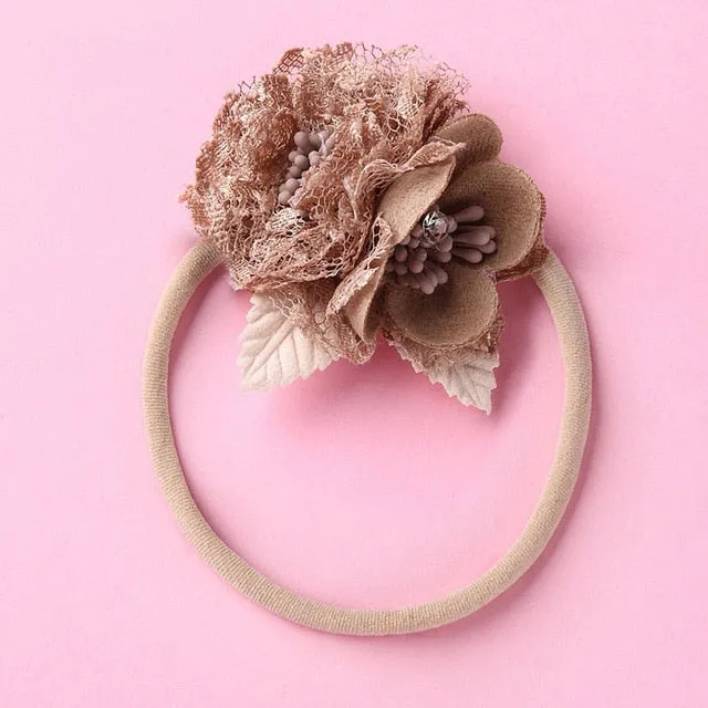 Fashion Floral  Newborn Baby Elastic Headband