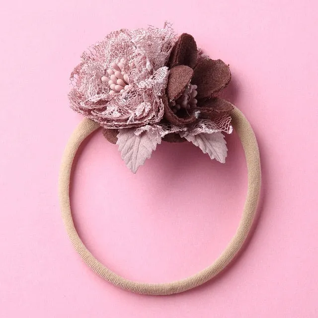 Fashion Floral  Newborn Baby Elastic Headband