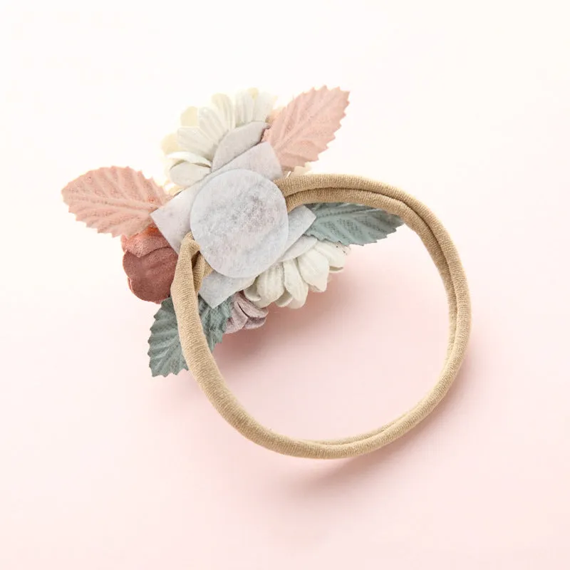 Fashion Floral  Newborn Baby Elastic Headband